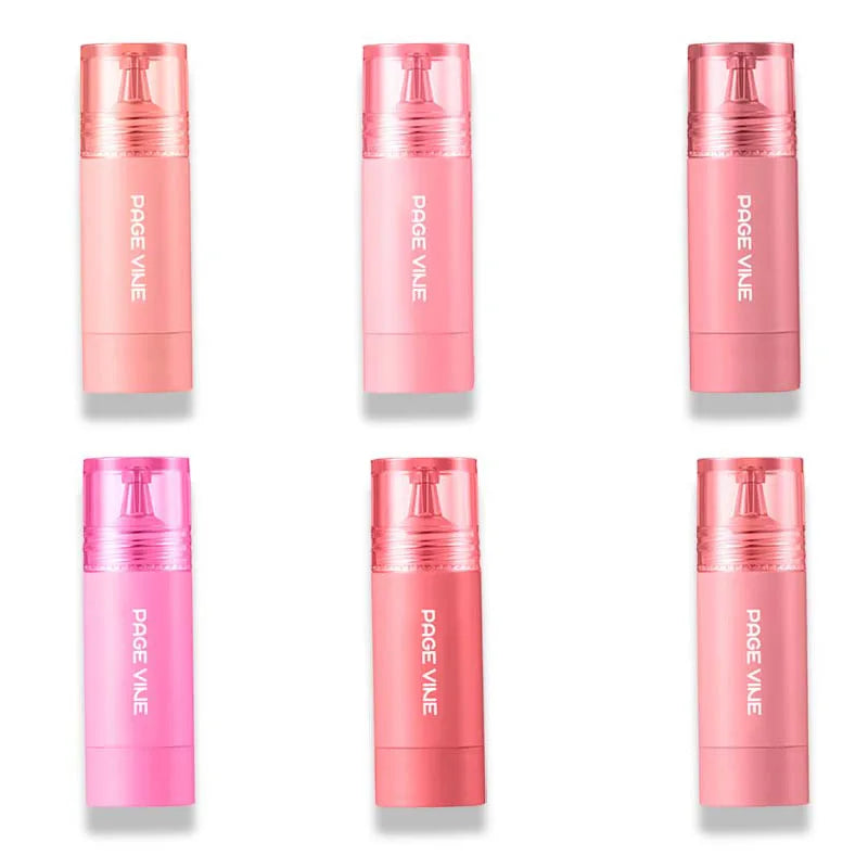 PAGE VINE Liquid Blush Longlasting Velvet Ink Blusher Brightening Natural Matte Rouge Multi-Purpose Cheek Makeup Cosmetics