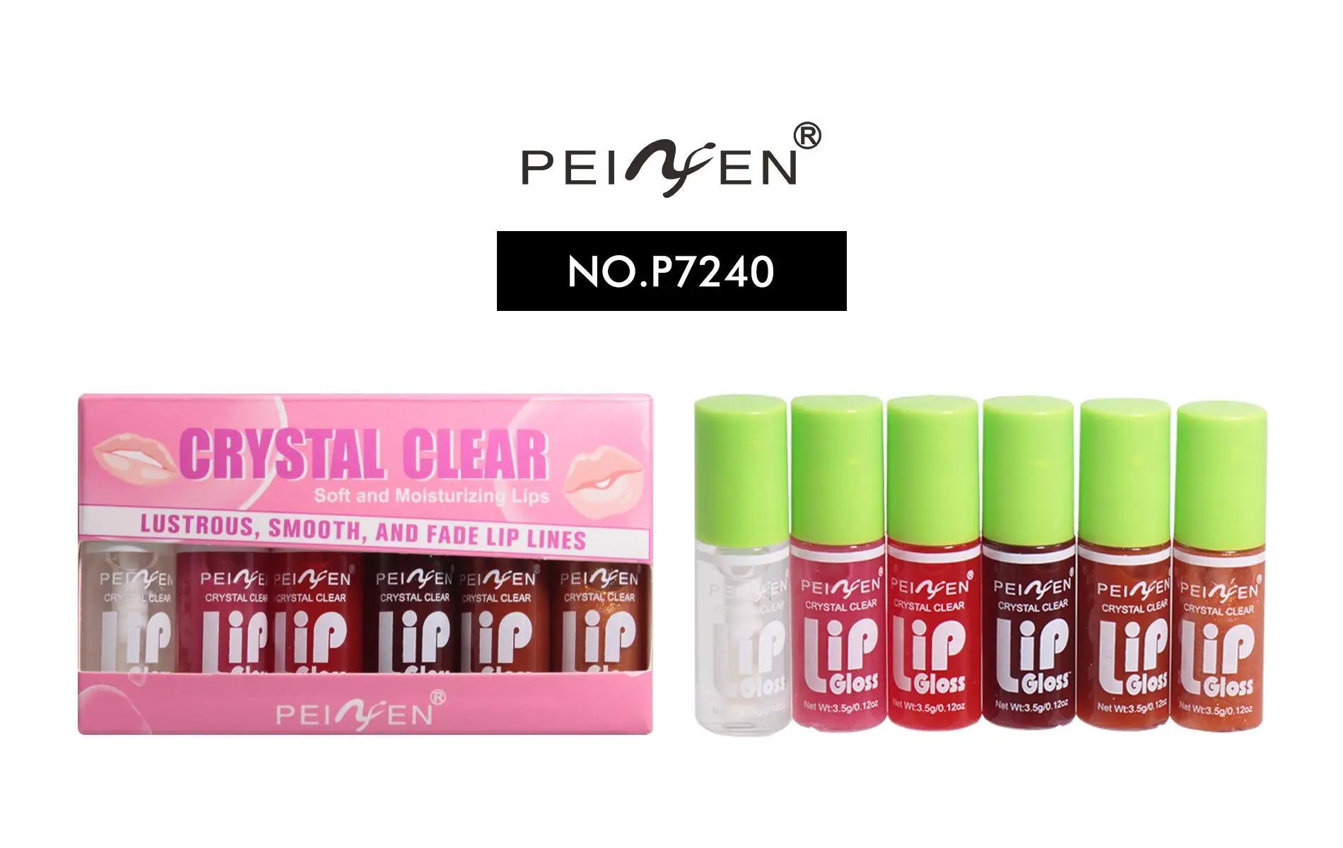6pcs Moisturizing Min Plump Lips Lipgloss Transparent Lip Oil Sexy Lip Cosmetics For Make Up Liquid Lipstick Lips Cosmetics Gift