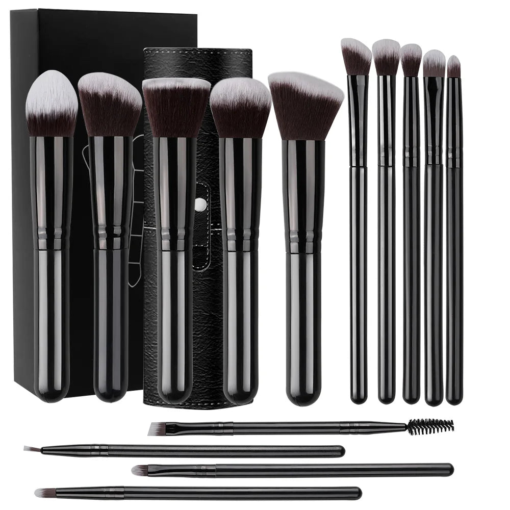 NEW 14PCS Makeup Brushes Set Soft Fluffy Foundation Blush Powder Eyeshadow Blending Female Cosmetics Beauty Tool Christmas gift