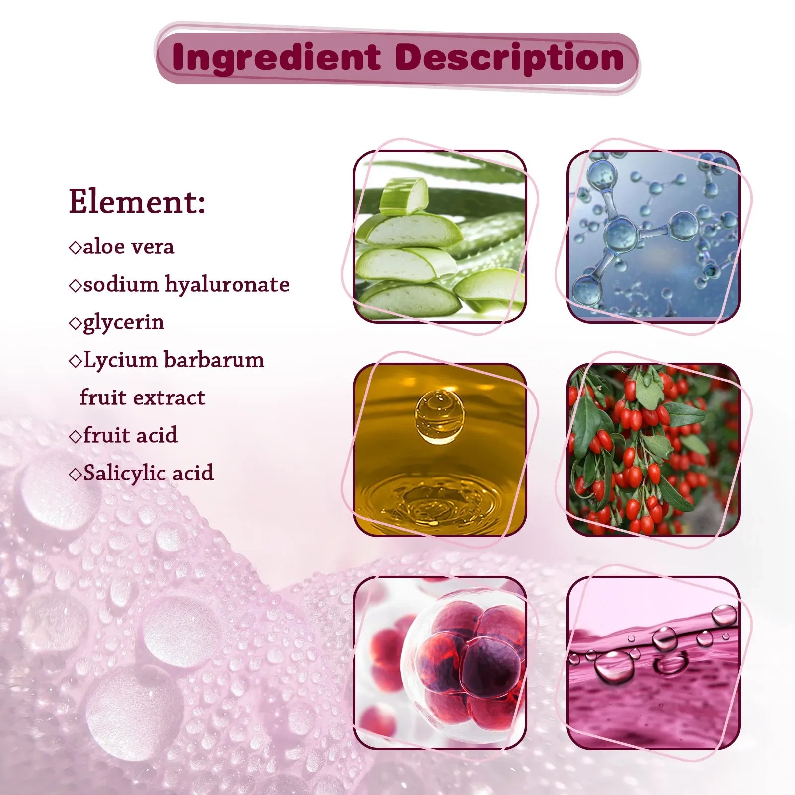 Salicylic Fruit Acid Essence Pore Shrinking Serum Anti-Oxidation Dull Skin Treatment Hydration Face Fruit Acid Moisturizing