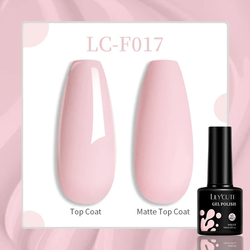 LILYCUTE 7ML Eggshell Gel Nail Polish White Black Material Semi Permanent Autumn Varnish With Any Color Gel Soak Off UV Manicure