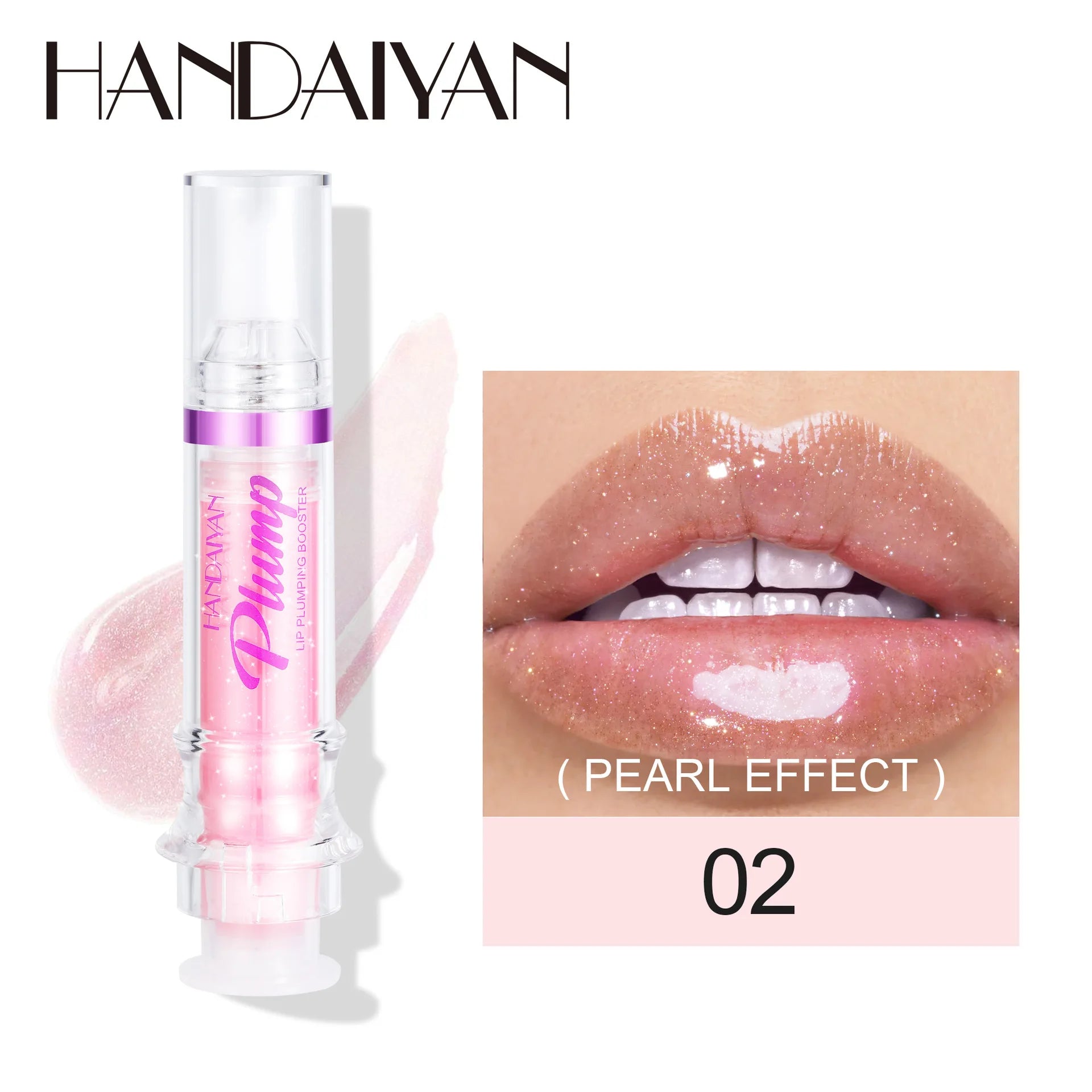 HANDAYAN 6-Color Lip Plumping Booster Moisturizing Clear Lip Gloss Plumping Honey Lip Oil Rich Lips Lipgloss Makeup
