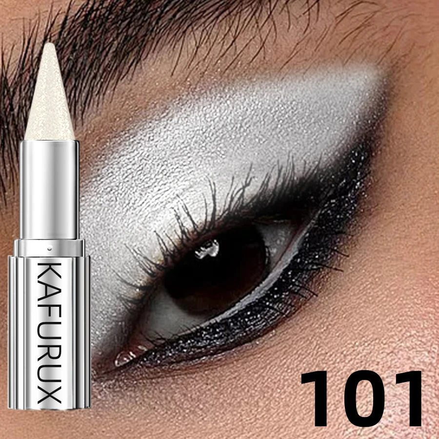 12 Colors Metallic White Black Purple Eyeshadow Pencil Glitter 1pc Liner Pen Highligter Long Lasting Blue Cream Eye Shadow