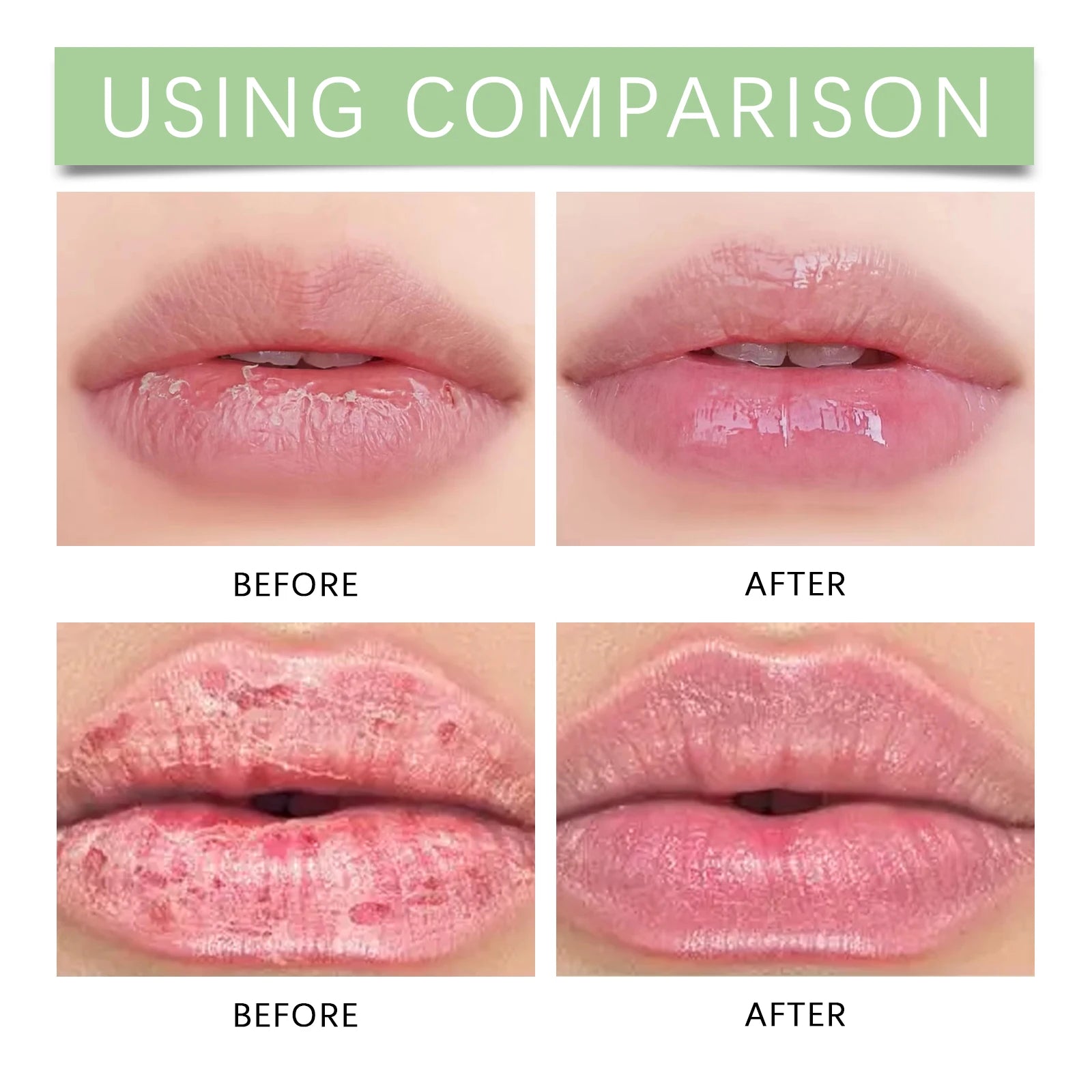 Jaysuing Avocado Overnight Lip Mask Gentle Hydration for Dry Lips Daily Moisturizing Care Treatment Nourishing Non-Sticky Balm