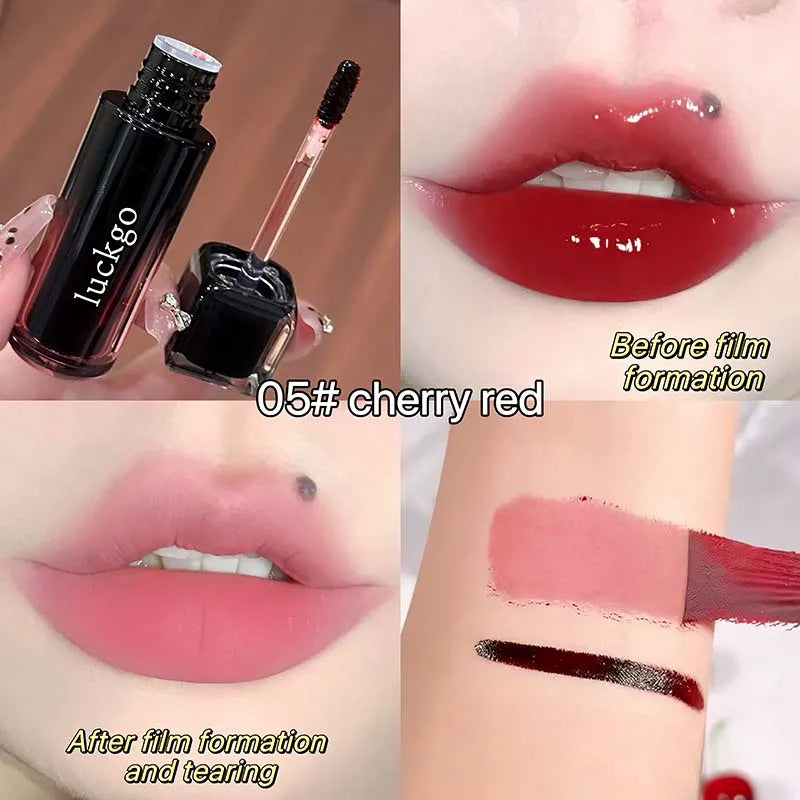 Peel Off Lip Stain Tint - Waterproof Smudge-Proof Matte Liquid Lipstick, Transfer Resistant Non-Sticky,6 Colors for Daily Makeup