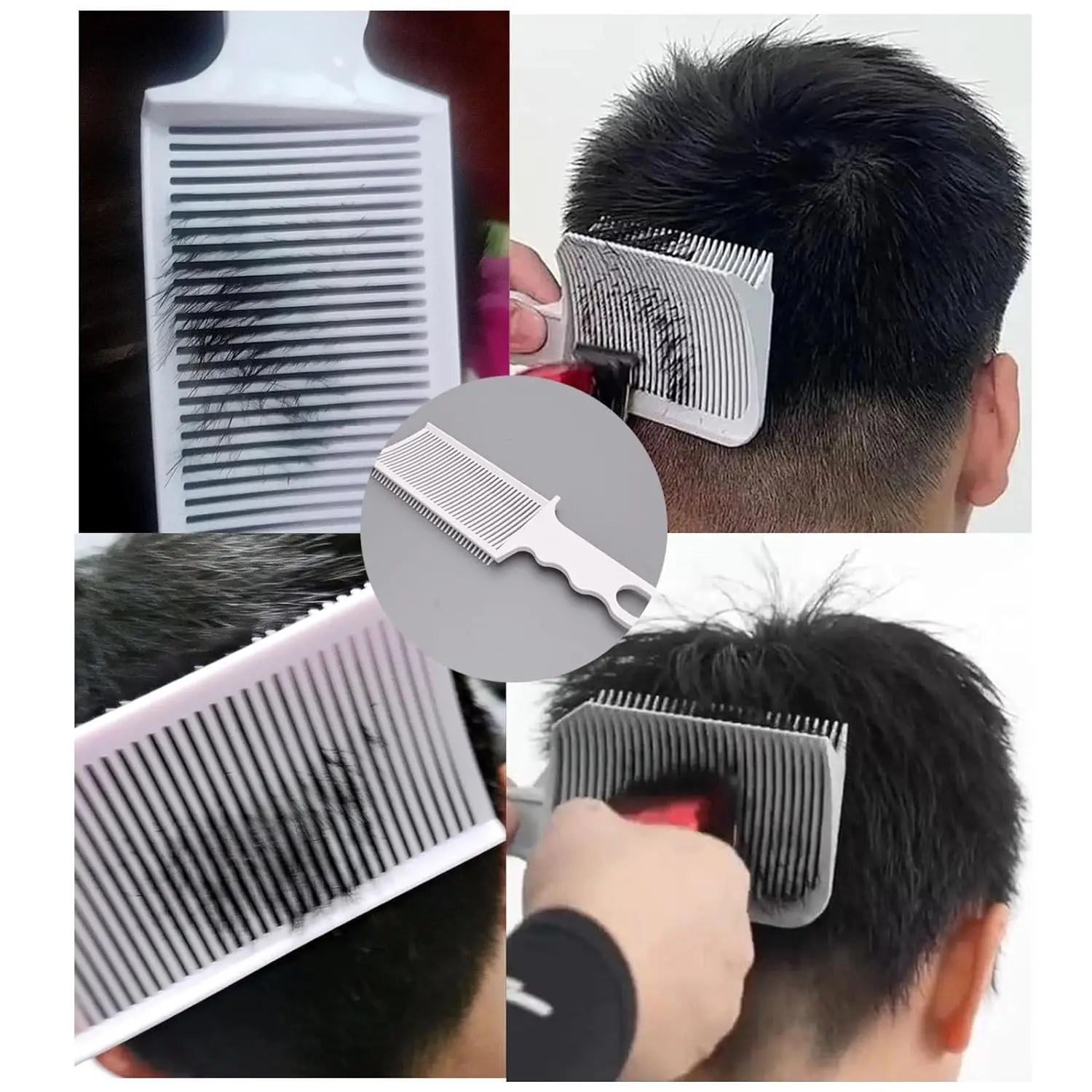 1/3Pcs Barber Hair Comb Kit Flat Top Hair Cutting Fading Stying Fade Comb Men Fade Brush Salon Hair Tool Accessories