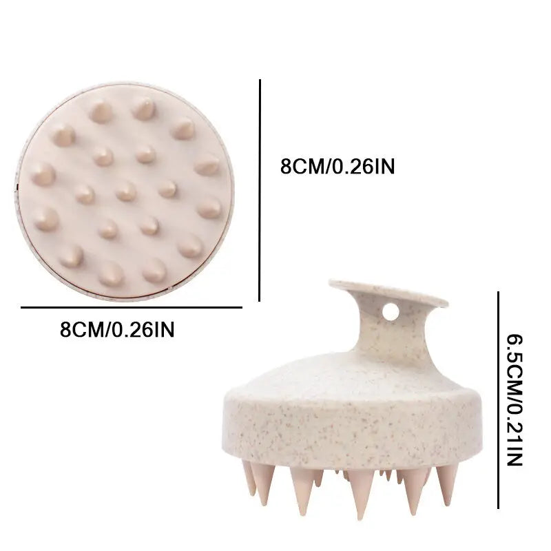 1pc Silicone Shampoo Brush Body Massage Brush Bath Shower Brush Salon Hairdressing Tool Scalp Massage Comb Hair Washing Comb
