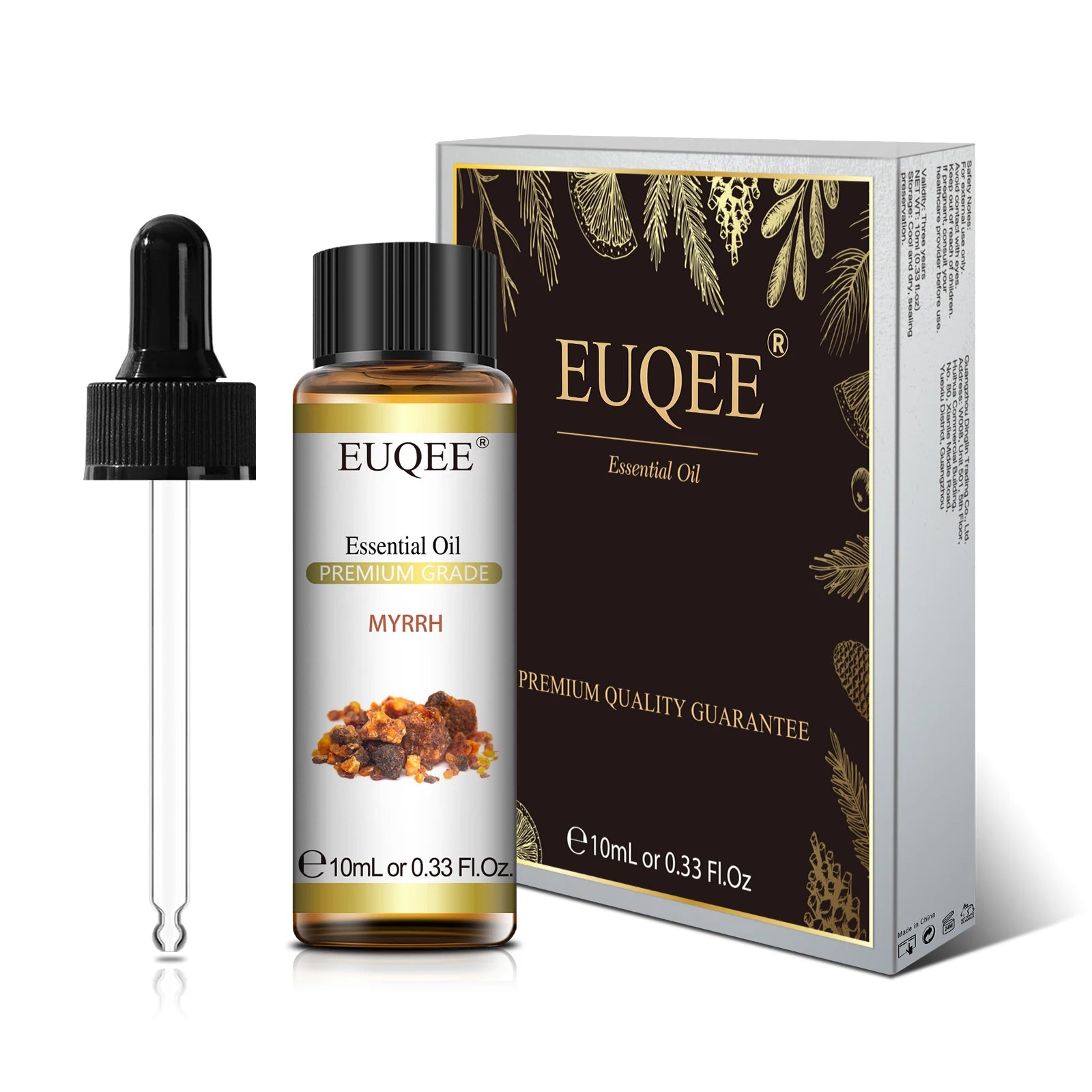 EUQEE 10ml Pure Natural Essential Oil Lavender Jasmine Eucalyptus Vanilla Sandalwood Sweet Orange Lemon Oregano Neroli Fragrance