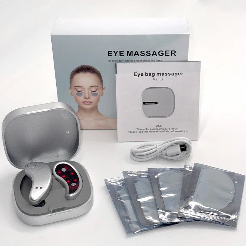 EMS Pulse Eye Massager Microcurrent Relief Relieve Fatigue Massage To Reduce Dark Circles Lines Swelling Anti-Wrinkle Skin Care