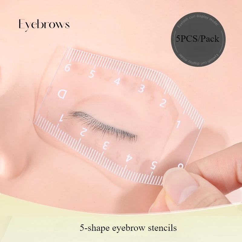 5pcs Eyebrow Shaping Stencil Set, Magic Tool for Eyebrow Design and Tattooing, Eyebrow Shaping Stencil,Eyebrow Shaping Stencil