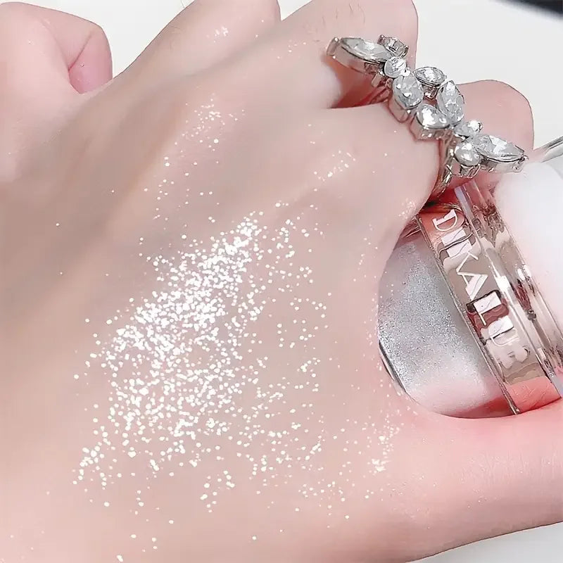 Sparkling Fairy Powder Highlighter -Shimmering Contour Blush for Brightening and Defining Your Features Create a Sparkling Look