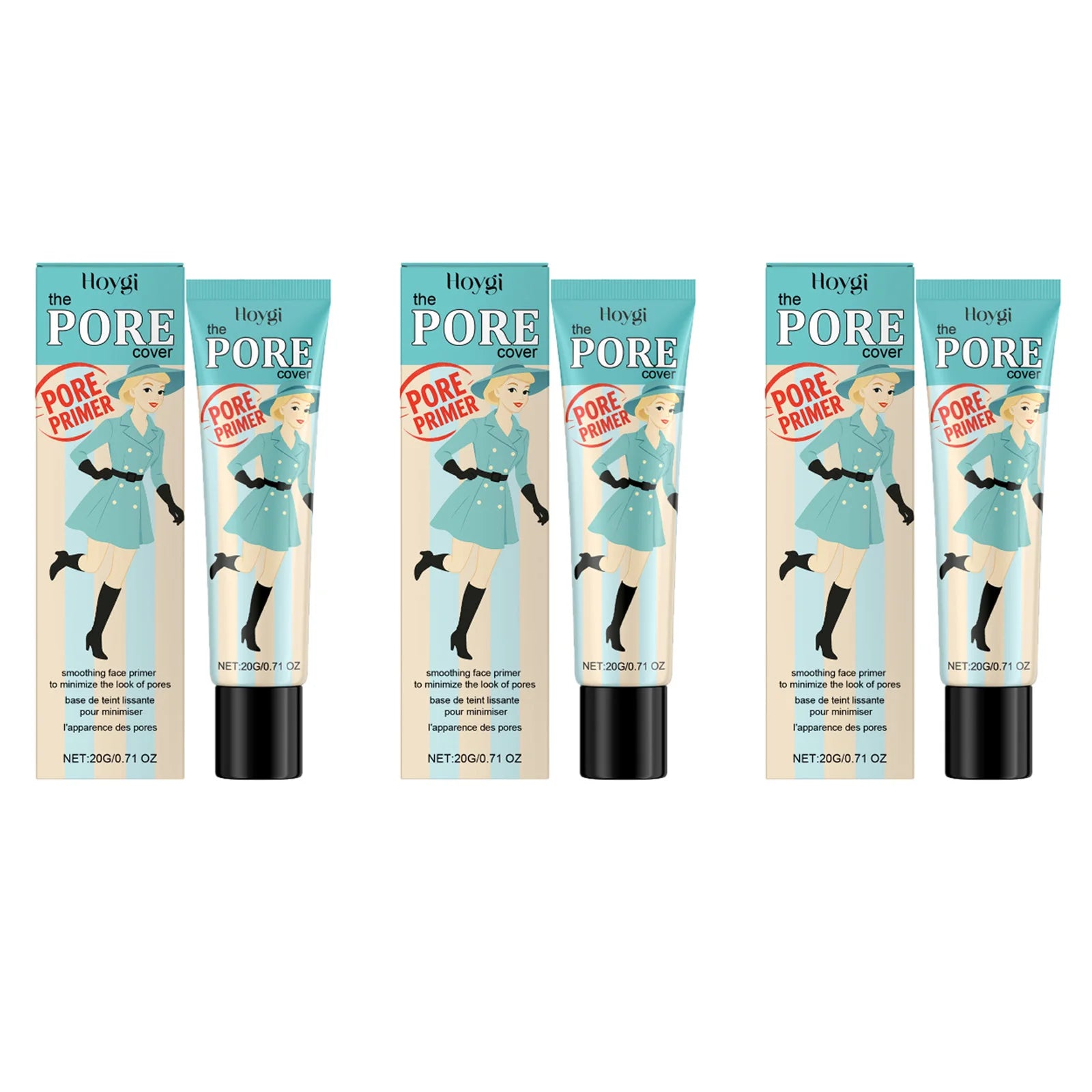 Pre-Makeup Pore Primer Invisible Pores Even Skin Tone Oil Control Smoothing Skin Moisturizing Face Primer for Flawless Makeup