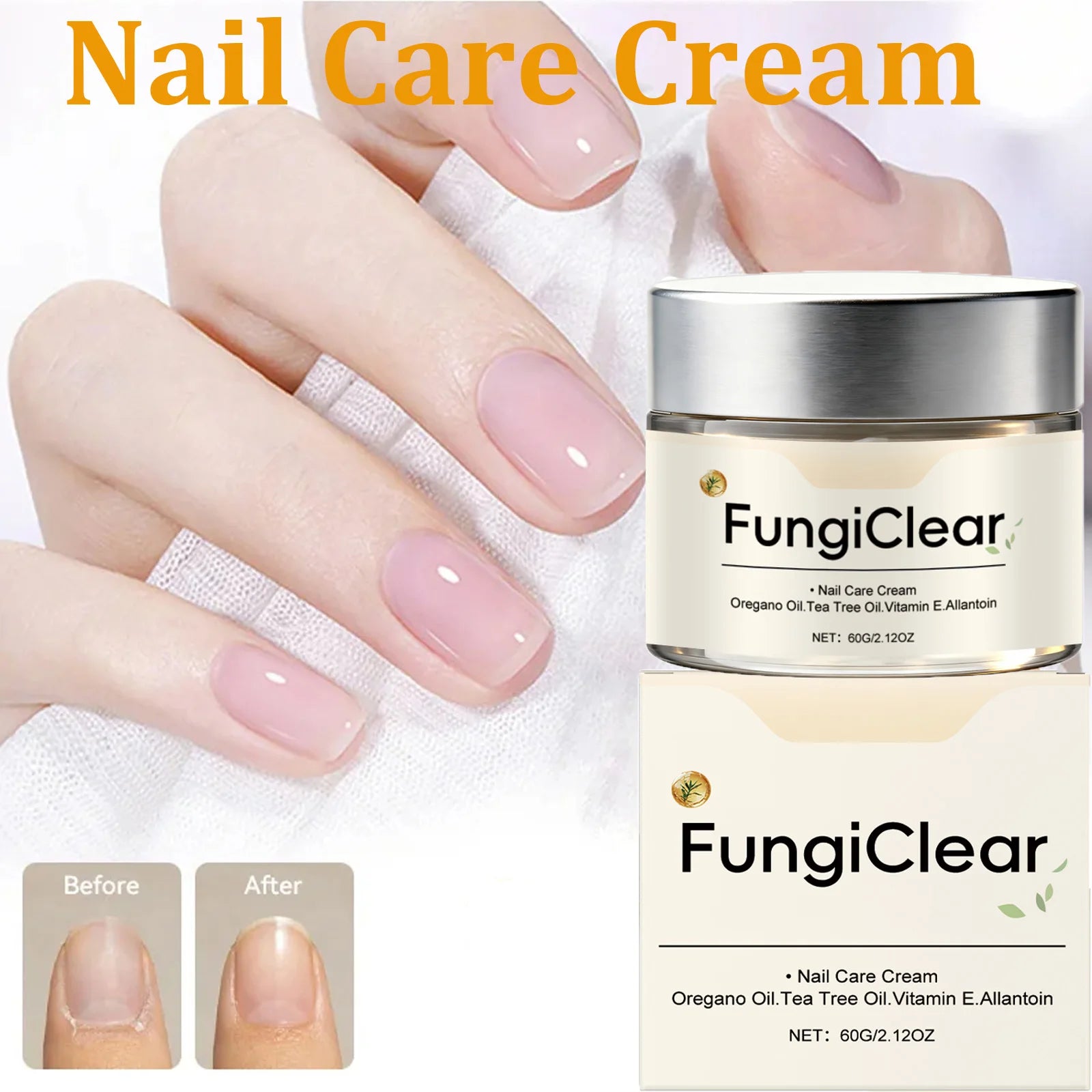 Strengthening Nail Care Cream for Brittle Weak Nails Gentle Moisturizing Shiny Nails Hand Foot Daily Care Soothes Dry Cuticles