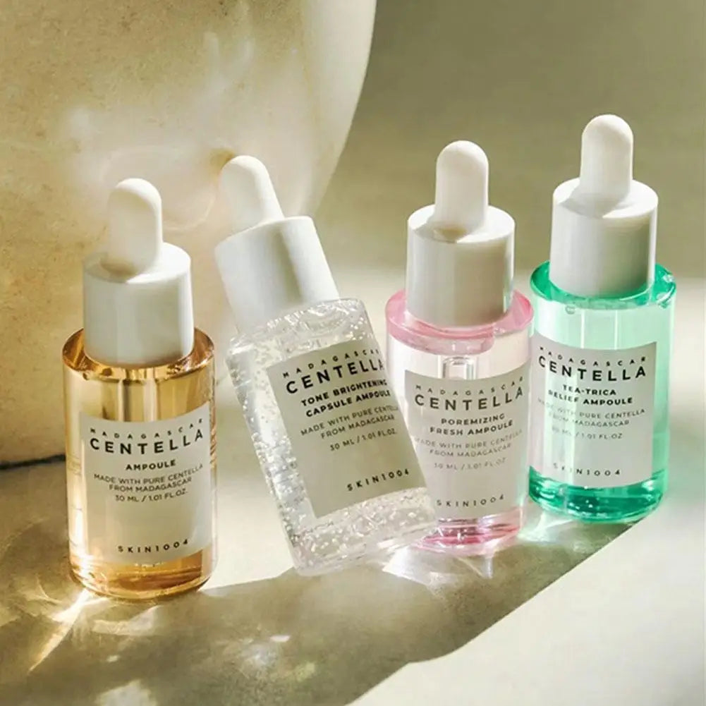 Centella Asiatica Skin Care Set Essence Moisturizing Brightening Capsule Ampoule Face Serum Nourishing Korean Cometics Skincare