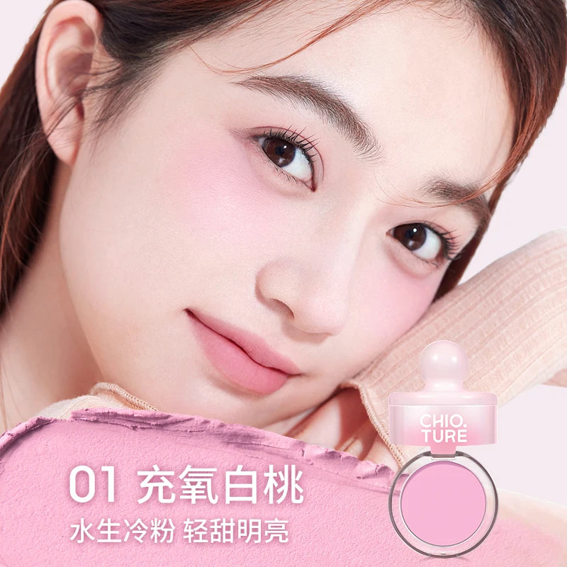 CHIO TURE Blush Makeup Blusher Cream Highlighter Contour Cute Long Lasting Vegan Makeup Korean