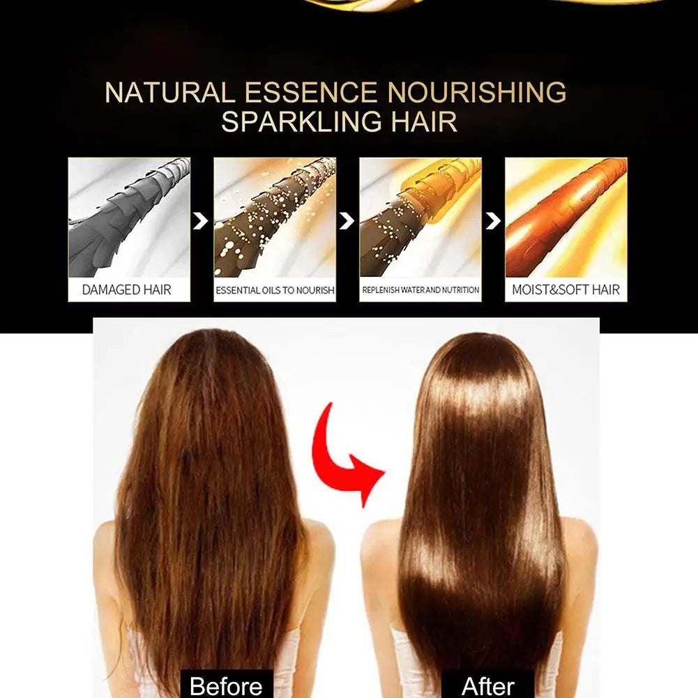 Hair Styling Serum for Frizzy & Dry Hair Rose Essence Oil Capsules Leave-in Anti Frizz Conditioner Repairs Dry, Damaged Hair