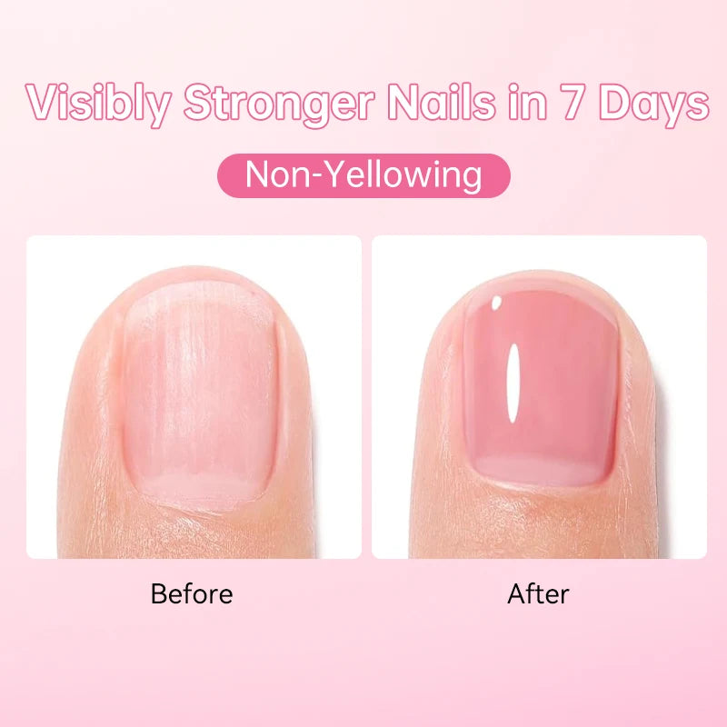 LILYCUTE 12ml Nail Care Polish Base Top 3 in 1 Strengthener Hardener Keratin Nail Art Varnish No Need Lamp Air Dry Dry Care Brig