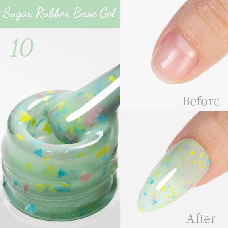 PUENTE 15ML Vitamin E Base Coat Gel Nail Polish For Soft Thin Breaking Nails Strengthen Soak Off UV Gel Varnish For Nail Care