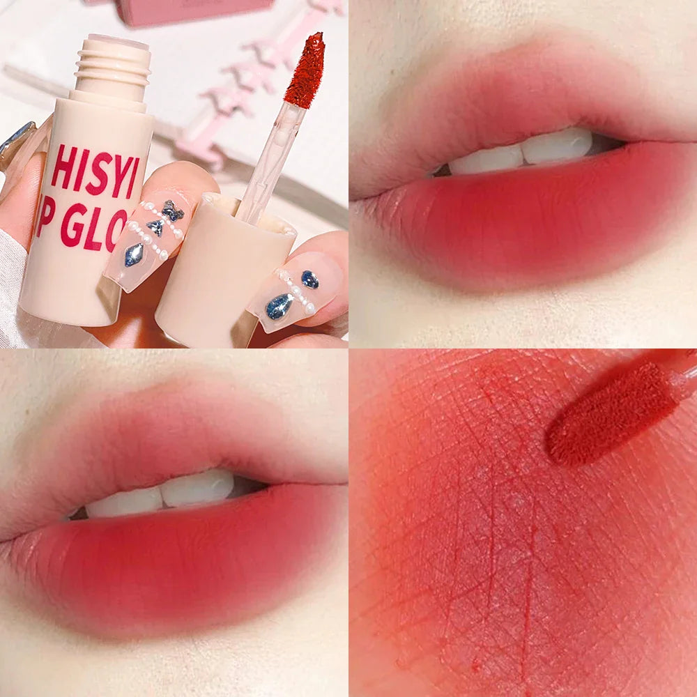 6 Colors Matte Velvet Lip Glaze, Natural Long-Lasting Highly Pigmented Lipstick, Portable Matte Finish Universal Lip Glaze Makeup