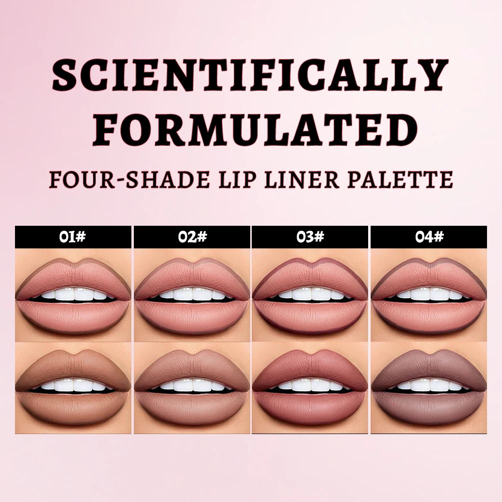 QIBEST 1PC Matte Liquid Lipliner Pencil Waterproof Plumping Stain Lipstick Natural Lip Liner Outline Lips Contour Pen Makeup