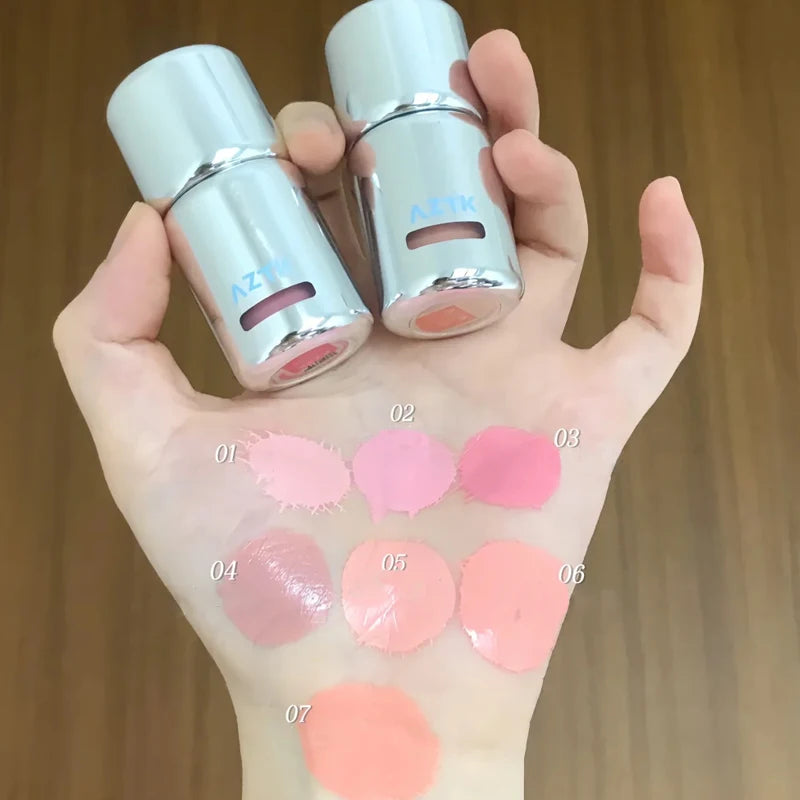 AZTK Liquid Blusher Jelly Color Chinese Blusher Makeup JC04 Aztk Brighten Face Nude Pink Purple Tint Blush Matte Rubores Rouge
