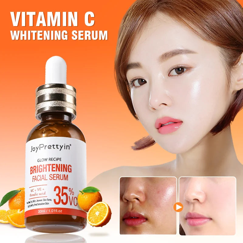 Vitamin C Whitening Facial Serum Hyaluronic Moisturizing Repair Anti-aging Repair Dull Face Essence Firming Skin Care Products