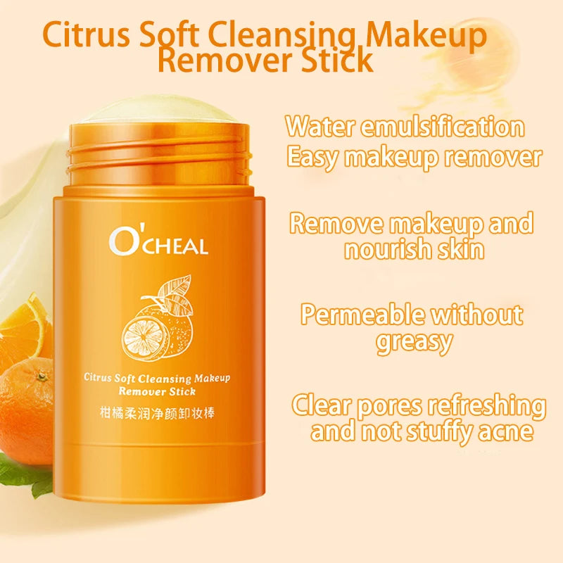 Avocado Citrus Makeup Remover Stick Portable Deep Cleansing Pore Cream Stick Remover Balm makeup Facial Skin Care Cosmetics