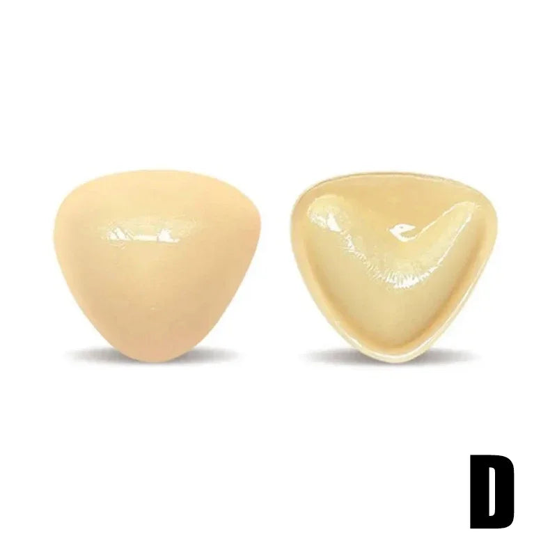 1 Pair Solid Self Adhesive Bra Double Both Sided Sticky Push Up Bra Inserts Reusable Adhesive Ultra Breast Lift Padding Insert