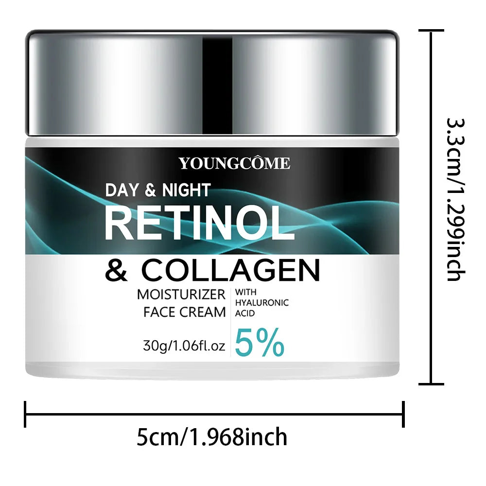 YOUNGCOME Retinol Collagen Moisturizing Cream Promotes Skin Elasticity and Luster Nourishing Brightening Improve Skin Texture
