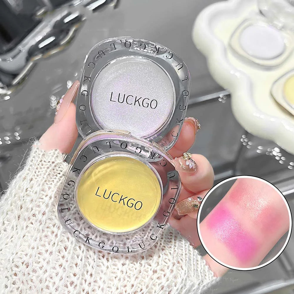 Magic Jelly Blusher Shining Color Changing Blush Face Makeup Glitter Cherry Purple Tint Cheek Color Lasting Natural Rouge Cream