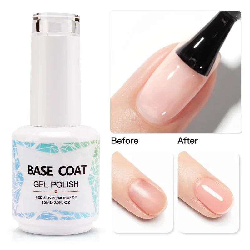 15ML 4 in 1 Builder Nail Gel For Quick Extension Nail Reinforcement Construction UV Gel Polish Semi-permanent Nail Art Varnish