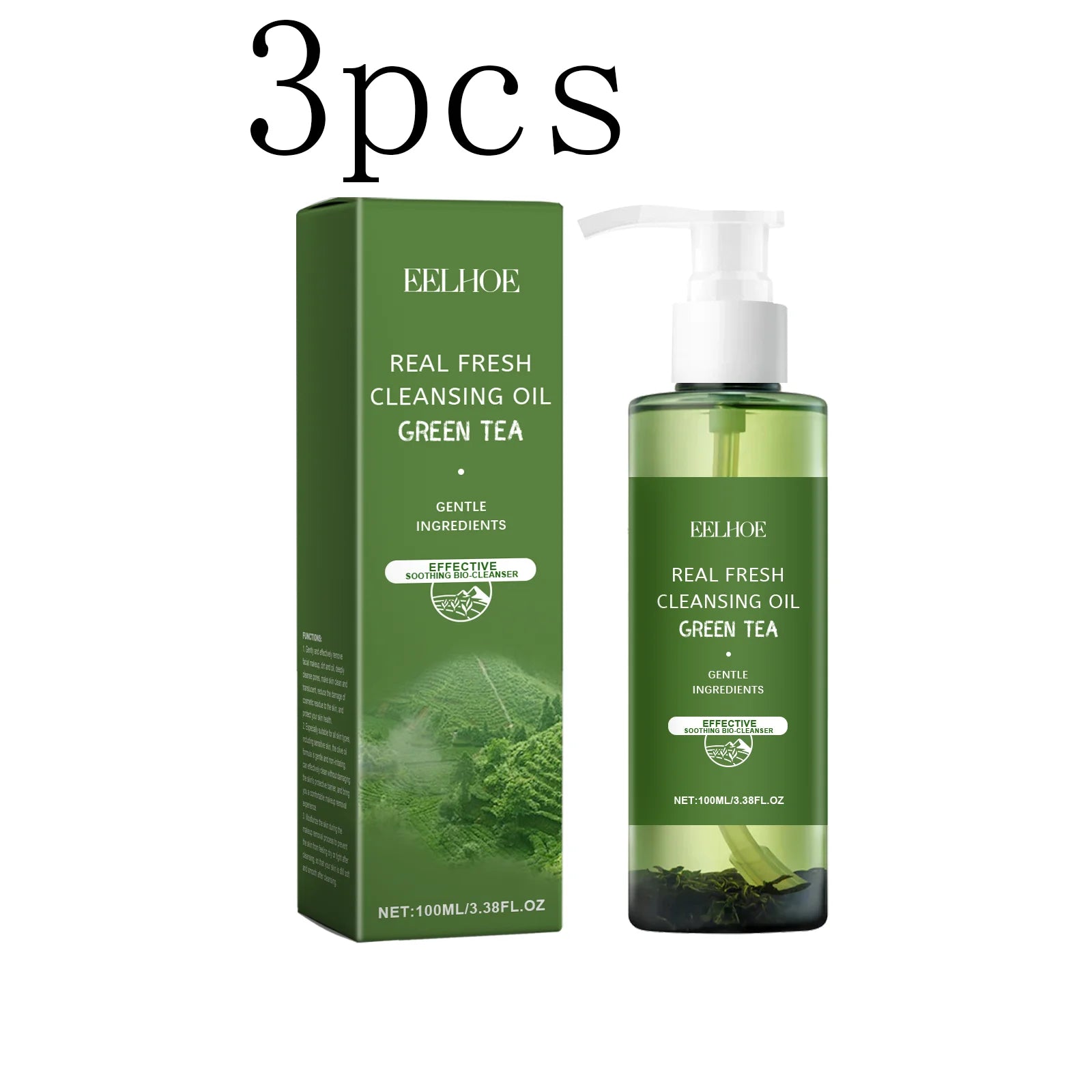 Green Tea Cleansing Oil-It can gently remove makeup,soothe the face,eyes and lips, and leave the skin refreshing and non-tight