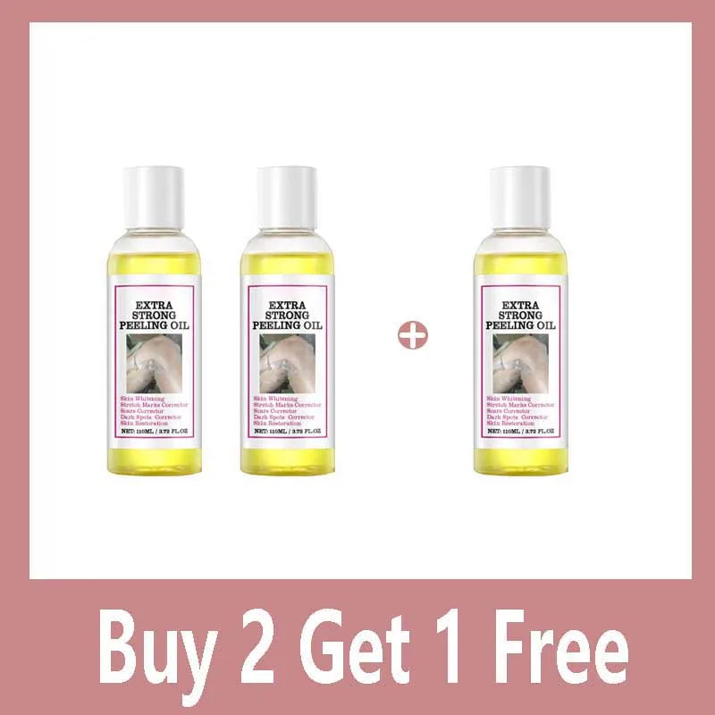 Exfoliating Yellow Skin Oil For Body Skin Moisturizing Nourishing Brightening Firming Moisturizing Massage&Beauty Care Oil 110ml