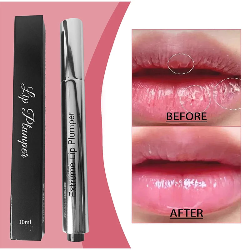 Collagen Lip Plumping Oil Instant Long Lasting Volumise Deeply Moisturize Reduce Lip Lines Lightweight Non-sticky Lip Balm Oil