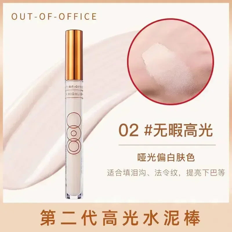 OUTOFOFFICE Liquid Highlighter Bronze Korean Makeup Long-lasting Flawless Contouring 3D Effect Rare Beauty Professional Cosmetic