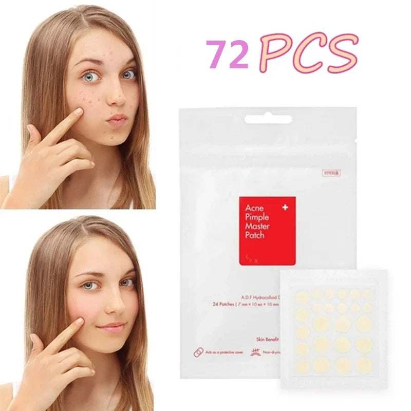 3 bag (1 bag 24pcs ) Face Acne Pimple Spot Scar Care Treatment Stickers Blackhead Removal Freckle Patches Acne Stickers