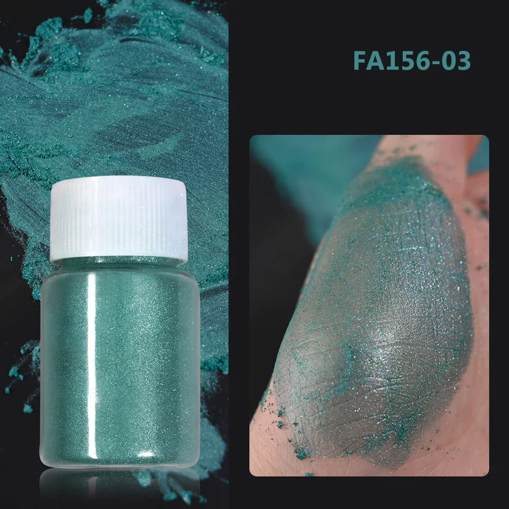 1Box Cherry Pink Chrome Pearl Nail Powder Gradient Mirror Effect Nail Art Glitter Auroras Rubbing Dust Nail Art Decoration 10g