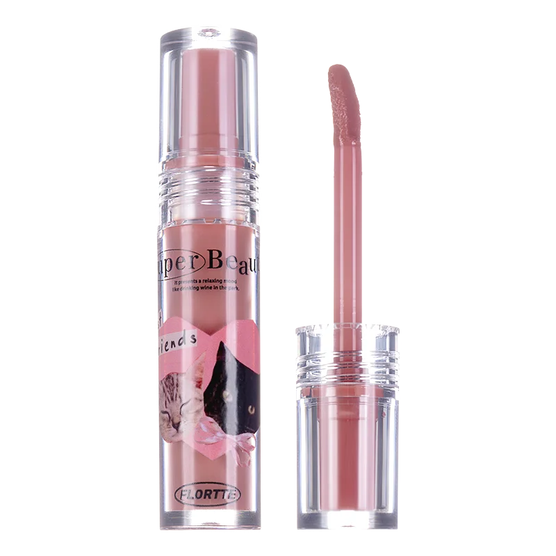 FLORTTE Lip Plumper Gloss Essence Moisturizing Korean Lipstick Lip Oil Lip Glaze Base for dark lips