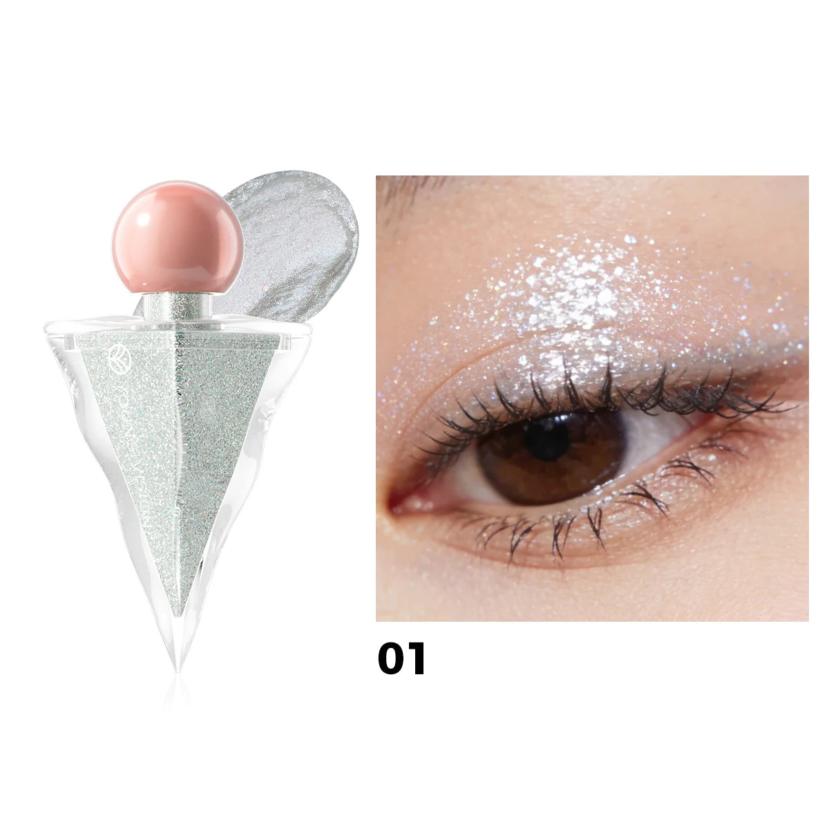 YOUNG VISION Liquid Glitter Highlighter - 6 Colors, Water-Based, Shimmer & Metallic, Long Lasting, Waterproof