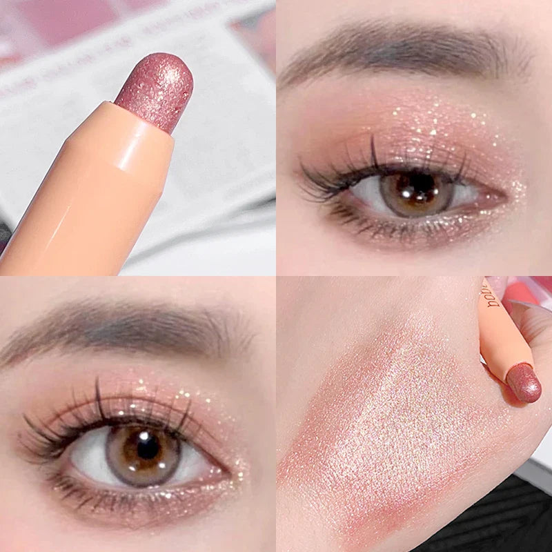 Teardrop Starry Sky Under-eye Shadow Pencil, Non-smudging Pearl Shimmer Contouring Eye Shadow Pencil, Highlighter Stick