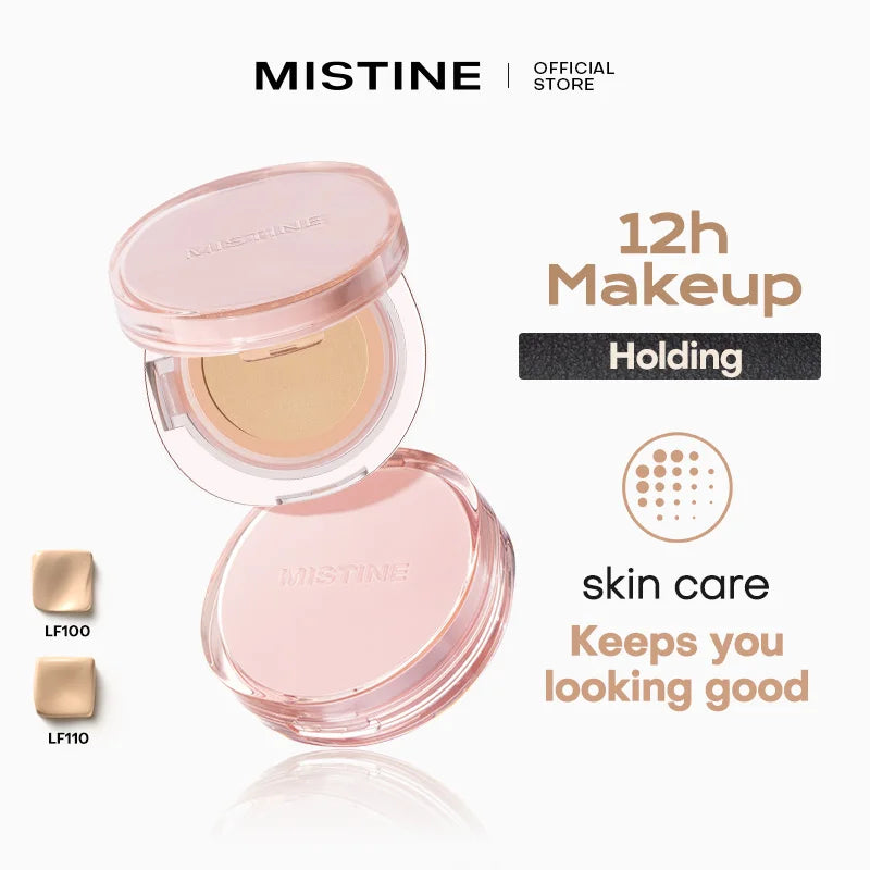 Mistine Foundtion Air Cushion with Natural Dewy Finish Makeup Moisturize Nourish Powdered Cream for Combination Skin 13g 1pc