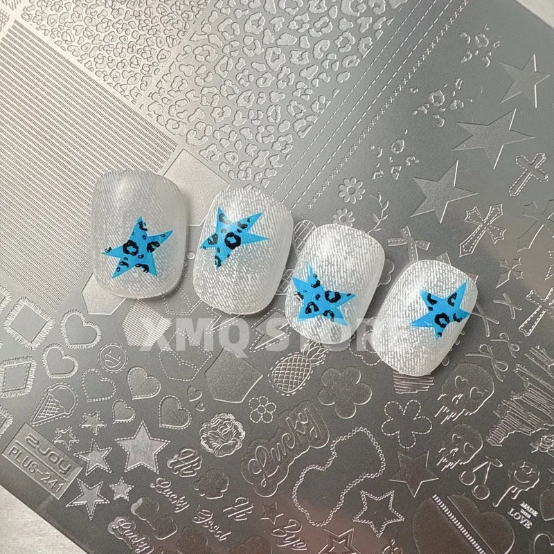 XMQ NAIL ART STAMPLING PLATES LEOPARD PRINT TEMPLATES FLOWERS IMAGEPLATE