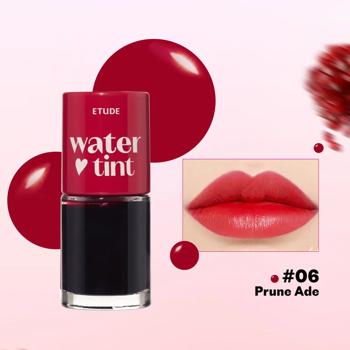 ETUDE Dear Darling Water Tint,Non-Sticky & Breathable,Watercolor-Like Sheer Finish,Brightening Lip Tint,K-Beauty,Korean Makeup