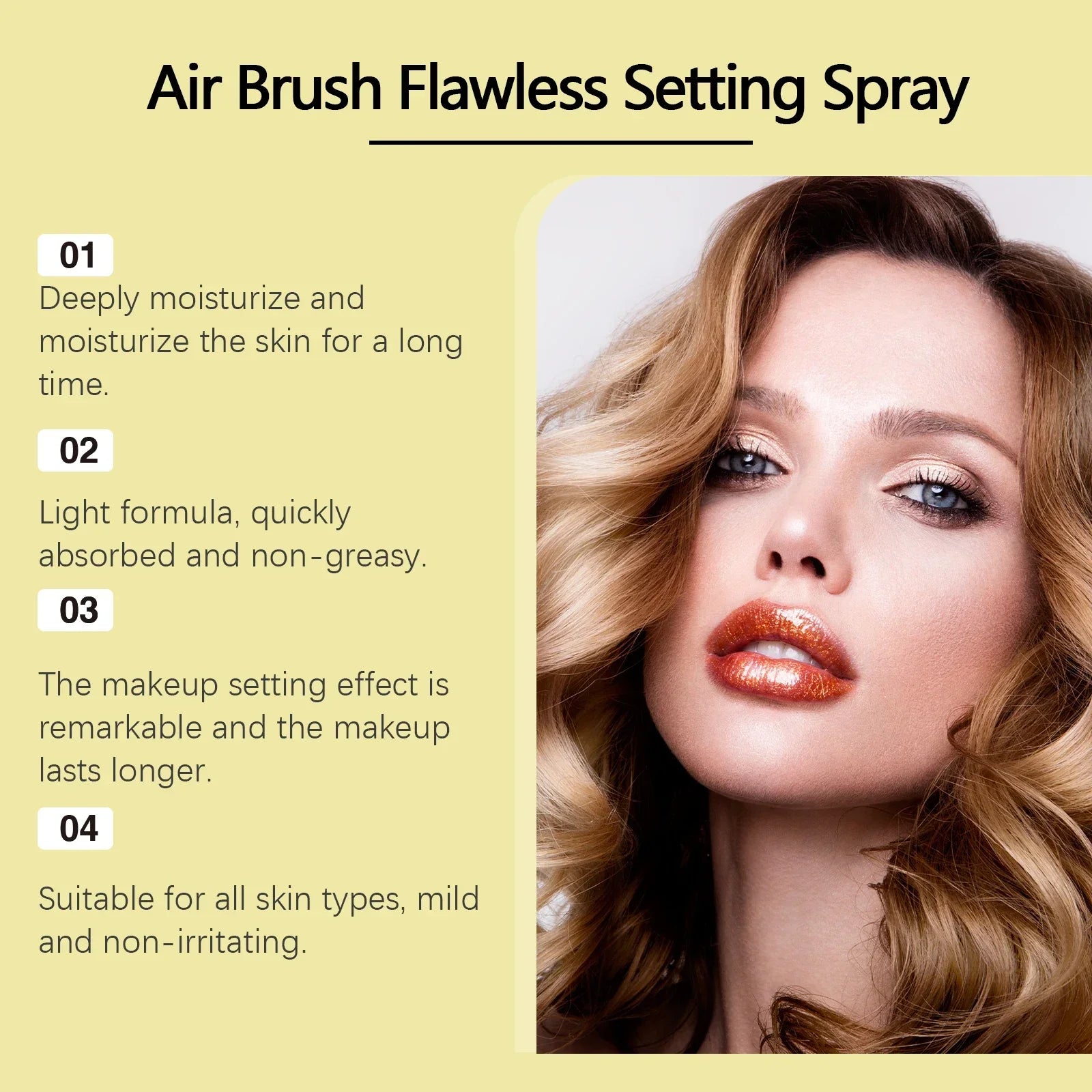 Moisturizing Setting Spray Face Make up Waterproof Lasting Matte Natural Refreshing Oil Control Foundation Makeup Fixer Spray