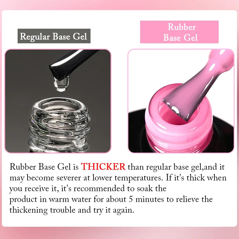 UR SUGAR 7ml Nude Crystal Rubber Base Gel Natural Color Semi Permanent Soak off UV LED Gel Nail Art Varnish