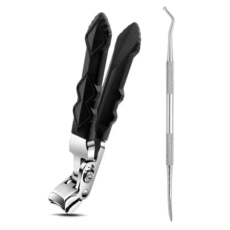 Curved Nail Scissors Stainless Steel Large Opening Toenail Scissors Elderly Angle Cutter Trimmer Manicure Nail Scissors