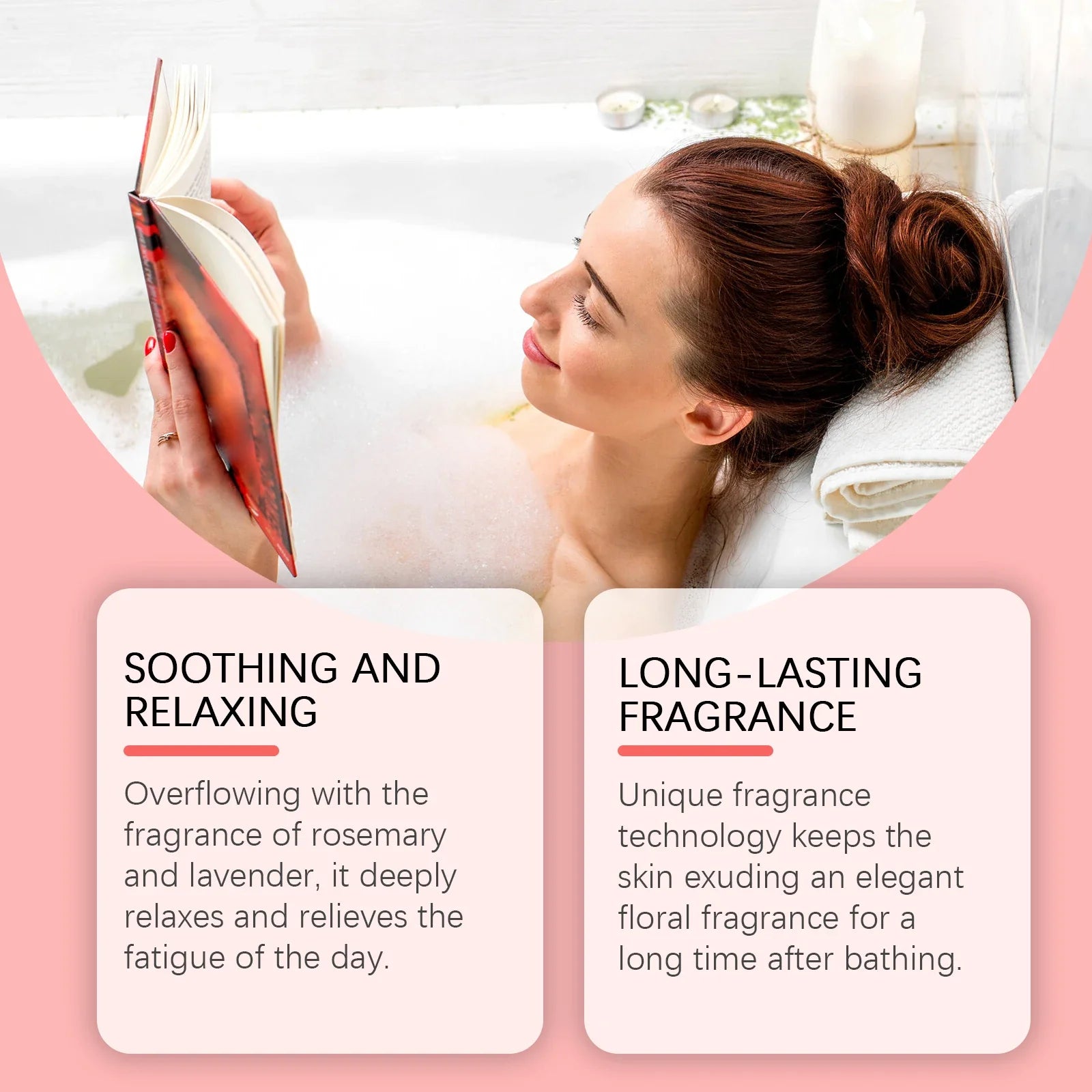 Oceaura 6pcs Fragrance Bath Bombs Nourish Moisturizing Skin Stress Relief Body Natural Kid Wash Spa Exfoliating Skin Shower Ball