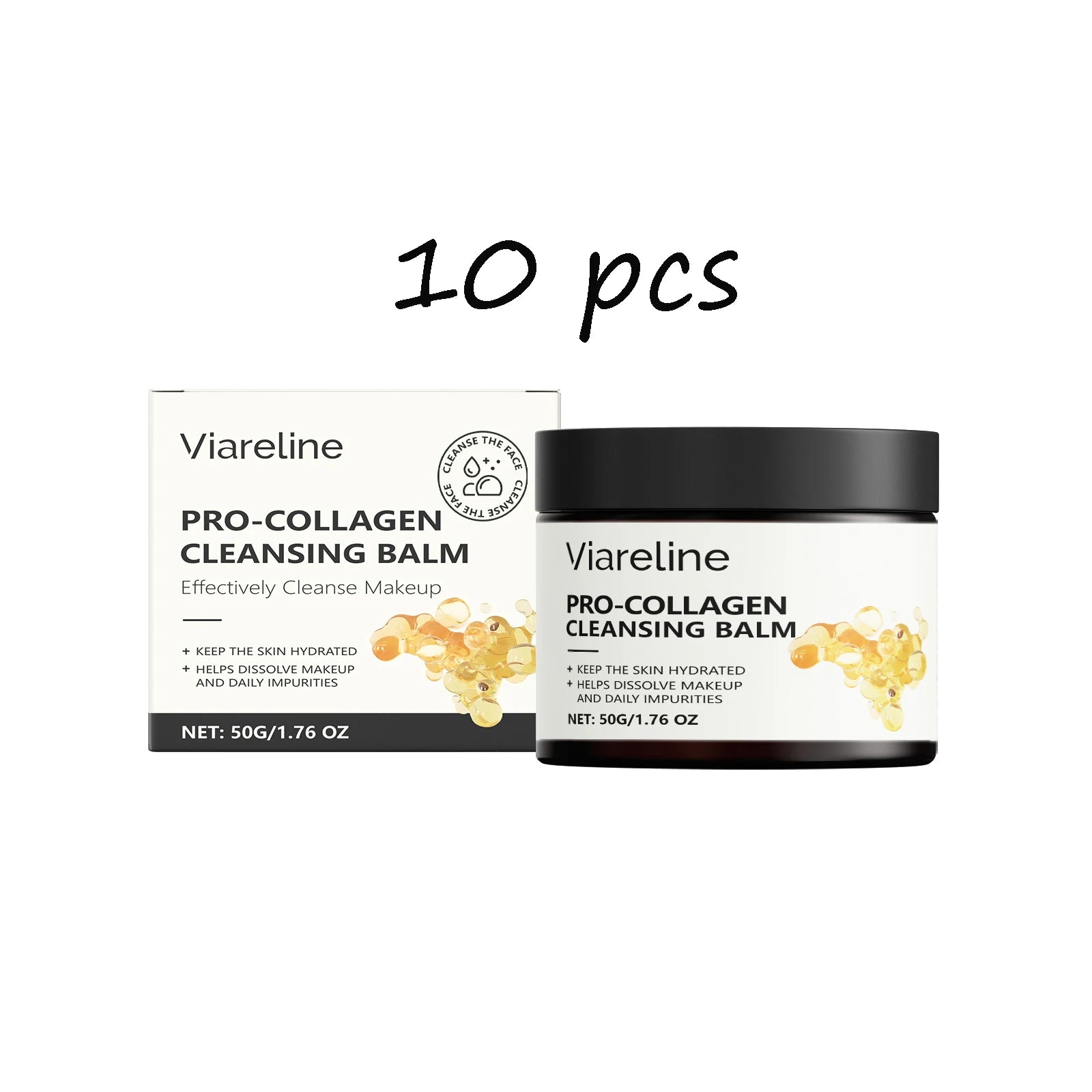 Collagen Face Makeup Remove Cream Gentle Cleaning Non-irritating Quick Dissolve Makeup Refreshing Oil Control Face Makeup Remove