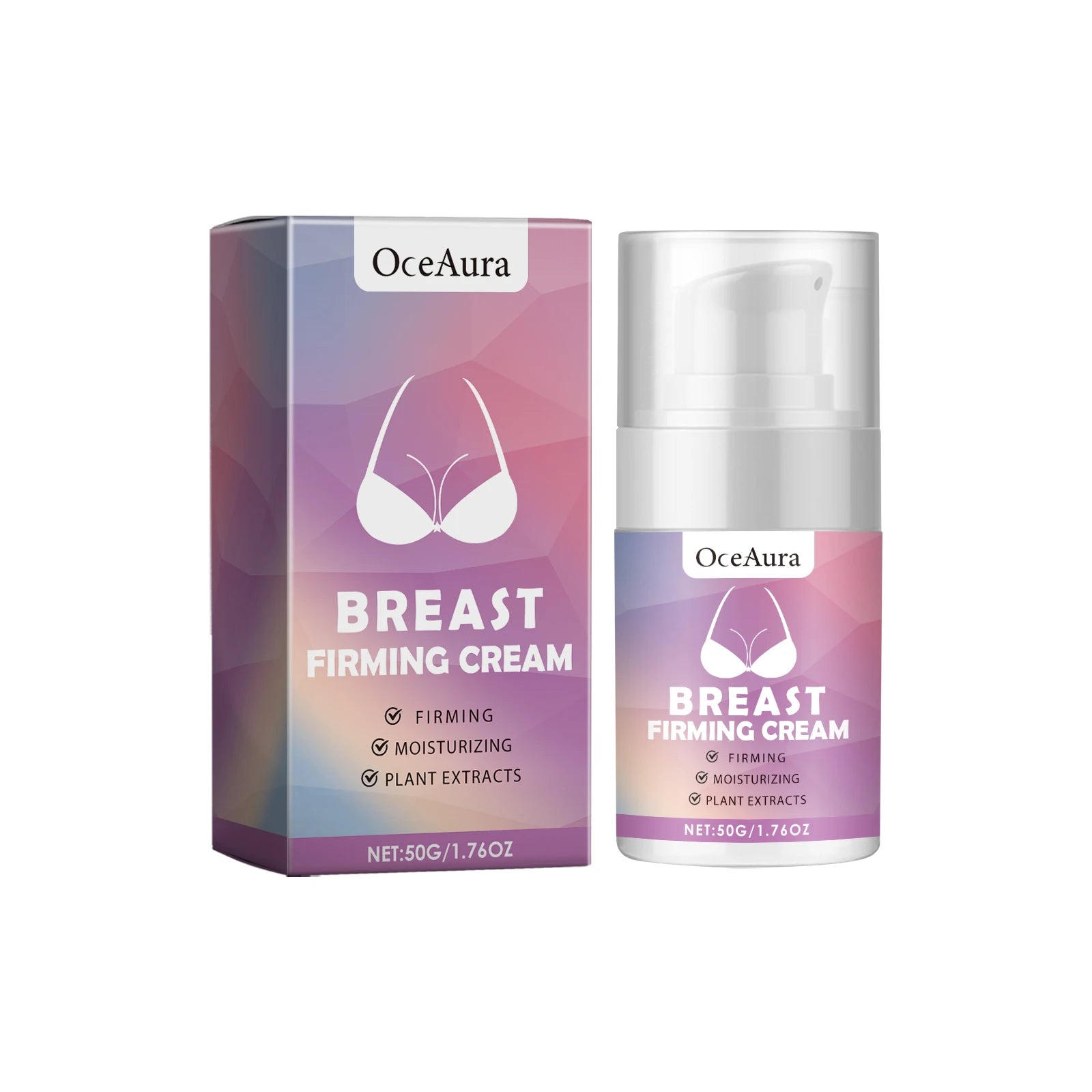 Oceaura Breast Firming Cream Nourishing Reduce Sagging Anti-wrinkle Lifting Quick Absorbed Massage Tightening Breast Lotion