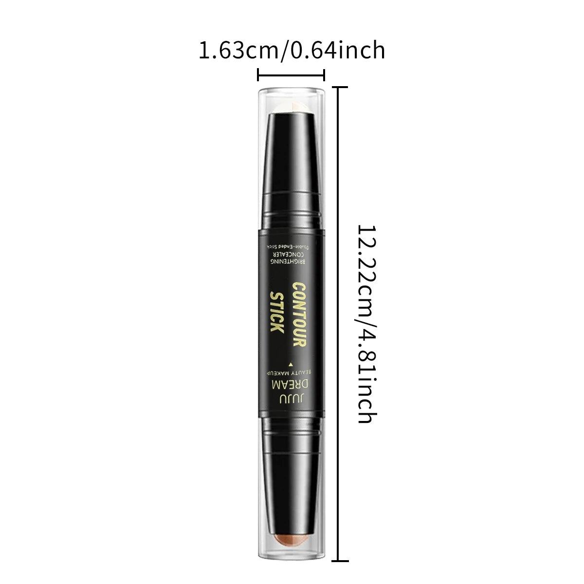 Dual-ended contour stick, facial foundation, concealer, long-lasting dark circles, correcting contour concealer, makeup